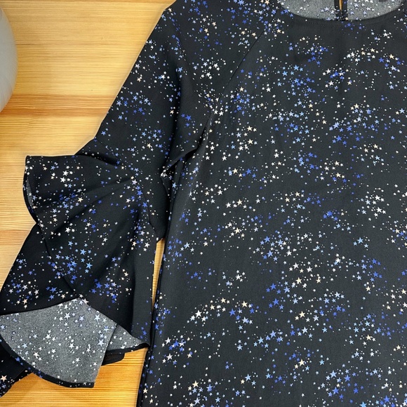 Sanctuary Blouse - Star Print with Ruffle Sleeves - Size MEDIUM M - Picture 11 of 11
